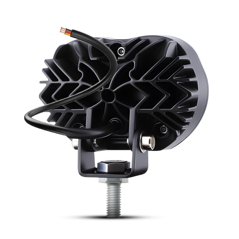 Wh V106 Dual Lamp Motorcycle Led Spotlight Rear Rear heat-sink reference from the supplied product image.