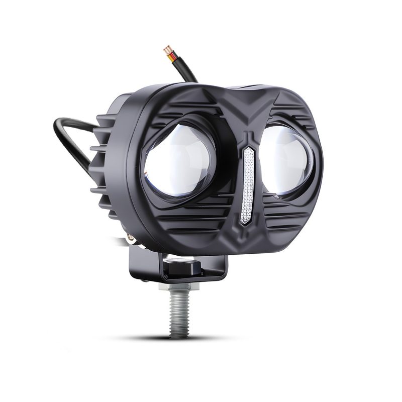Angle view of WH-V106 dual-lens LED auxiliary spotlight