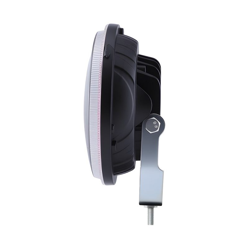Wh5034C 5 Inch Round Led Headlight Side Profile Side profile view showing the housing and bracket structure.