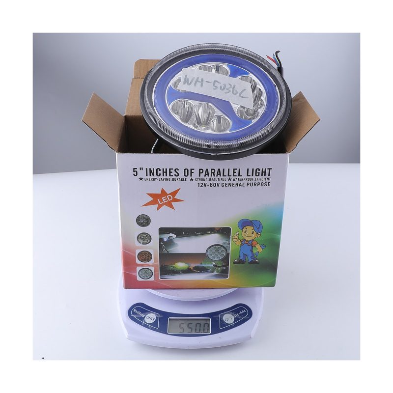 Wh5038C 5 Inch Round Led Off Road Spotlight 06 Wh5038C Package WH5038C 5 inch round LED spotlight package view