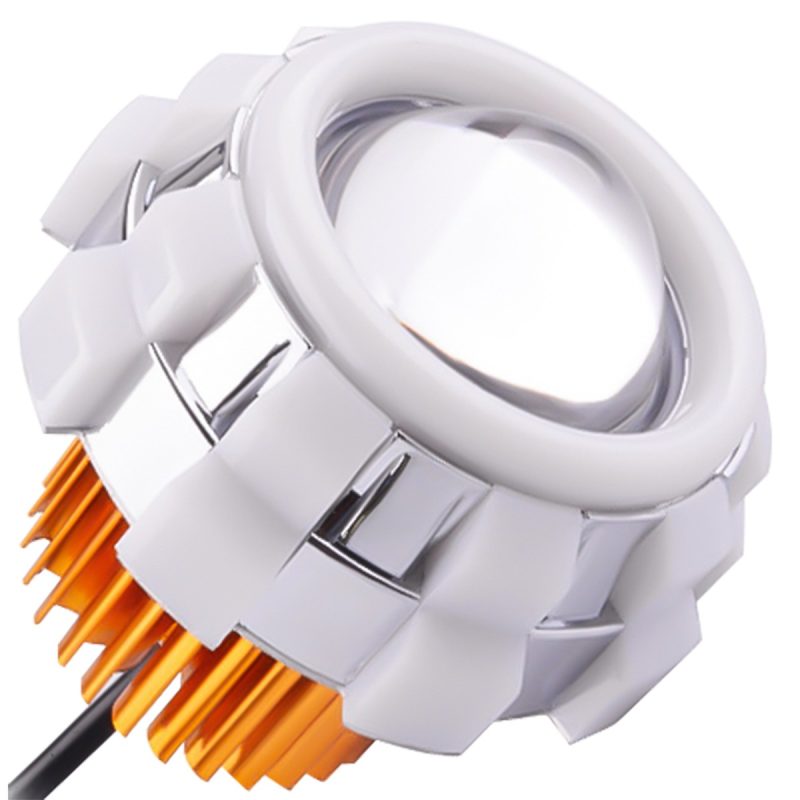 Whirlwind Double Angel Eye Led Devil Eye Headlight Lens Main Whirlwind Double Angel Eye LED Devil Eye Motorcycle Headlight Lens