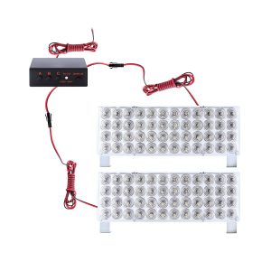 White Led Flash Warning Light 1 To 2 Kit 05 White Flash Pair White LED flash warning light paired panels
