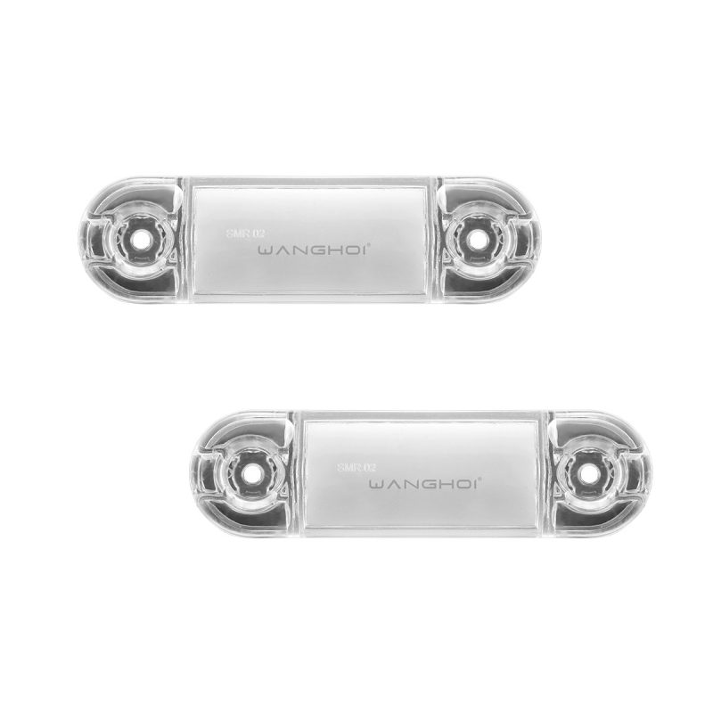 White Long Led Truck Side Marker Light 12V 24V Ip68 02 Front Product Close Up Close-up showing the clear long lens and mounting holes.