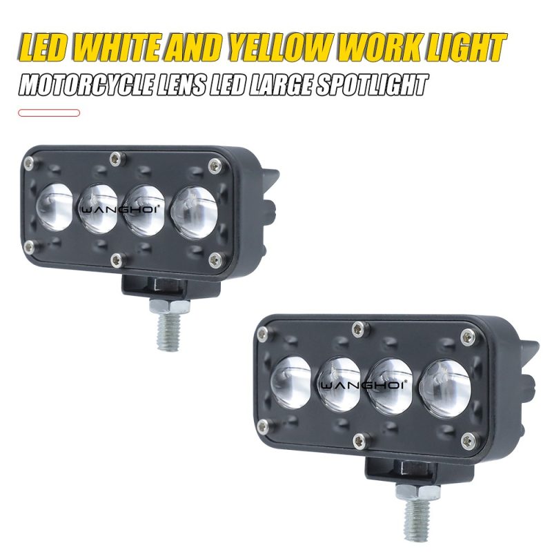 White Yellow Motorcycle LED Spotlight Series