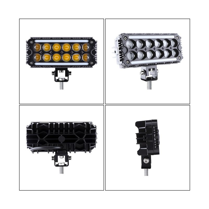 Whv103 104 105 Dual Row Color Led Work Light Series 04 Whv103 Views Product view collage for WHV103 dual-row color LED work light