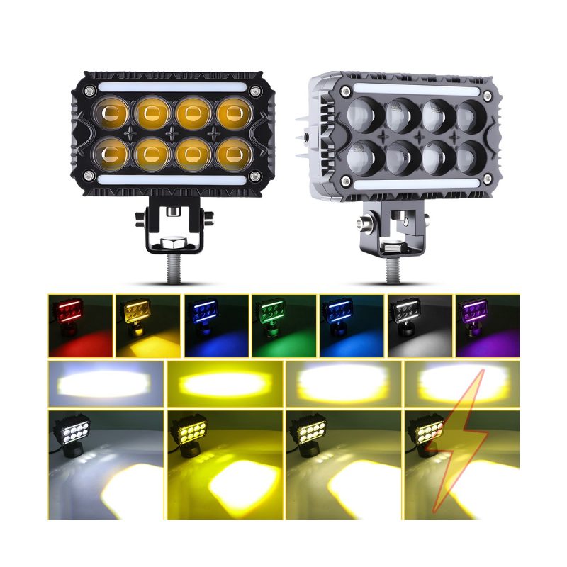 Whv103 104 105 Dual Row Color Led Work Light Series 06 Whv105 Effects Color-effect reference for WHV105 dual-row LED work light
