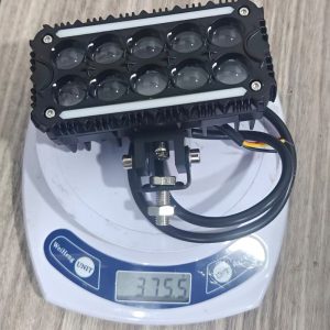 Whv104 Colorful Led Work Light Silver Angled View Silver angled product view showing lens and bracket structure.