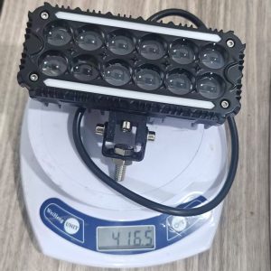 Whv105 Colorful Led Work Light Silver Angled View Silver angled product view showing lens and bracket structure.