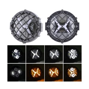 Light-effect references for X-shape LED daytime running light headlight insert