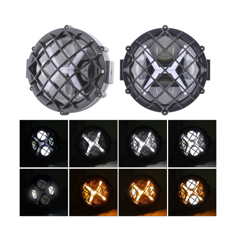 Light-effect references for X-shape LED daytime running light headlight insert