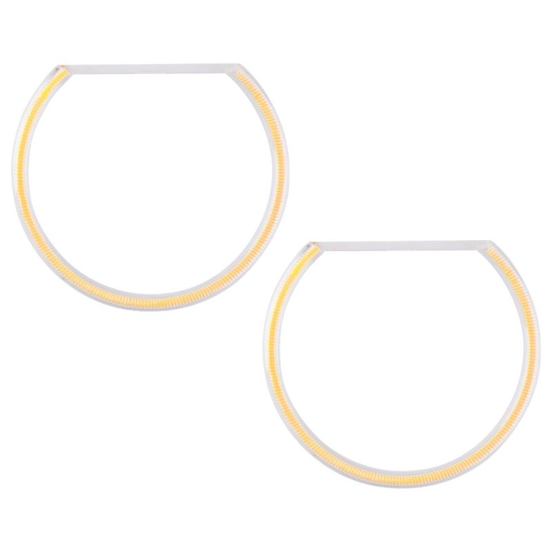Pair view showing two transparent COB angel eye rings.