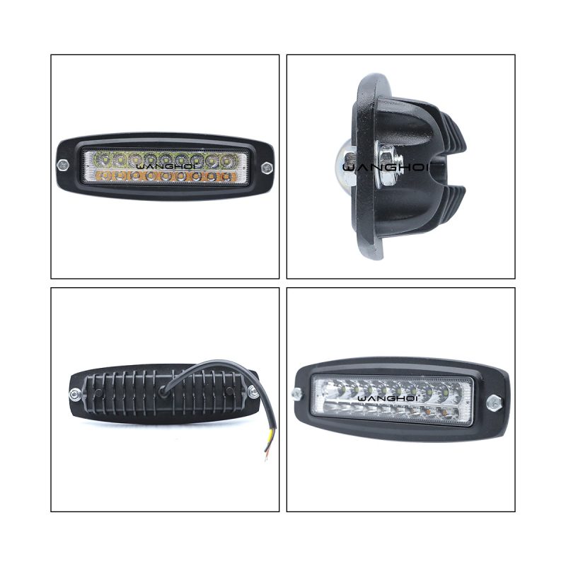 Yellow White Two Color Inline Led Work Light 01 Yellow White Inline Views Yellow-White Two-Color In-Line LED Work Light