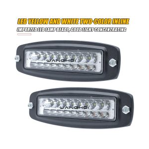 Yellow White Two Color Inline Led Work Light 05 Yellow White Inline White White reference for yellow-white two-color in-line LED work light